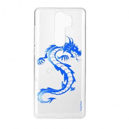 Coque Xiaomi Redmi Note 8 Pro souple Dragon bleu - Crazy Kase