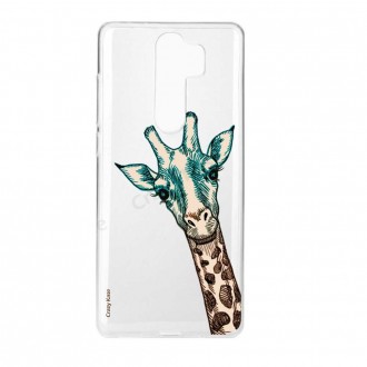 Coque Xiaomi Redmi Note 8 Pro souple Tête de Girafe - Crazy Kase