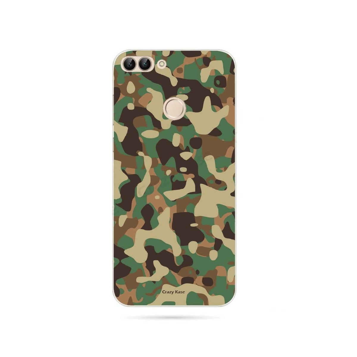 Coque Huawei P Smart souple motif Camouflage militaire - Crazy Kase