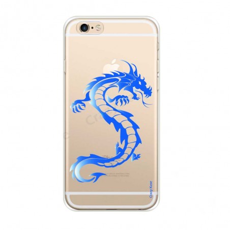 Coque iPhone 6 / 6s Plus souple Dragon bleu - Crazy Kase