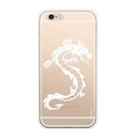 Coque iPhone 6 / 6s souple Dragon blanc - Crazy Kase