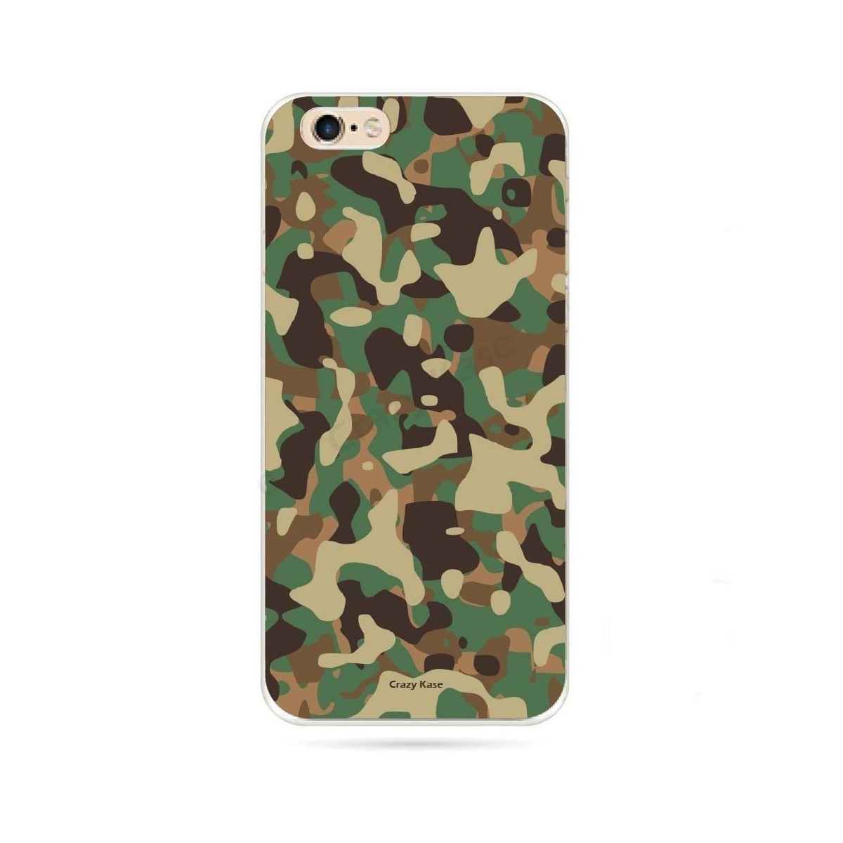 Coque iPhone 6 / 6s souple motif Camouflage militaire - Crazy Kase