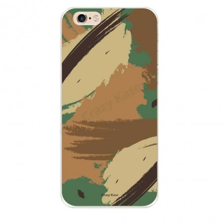 Coque iPhone 6 / 6s souple motif Camouflage - Crazy Kase
