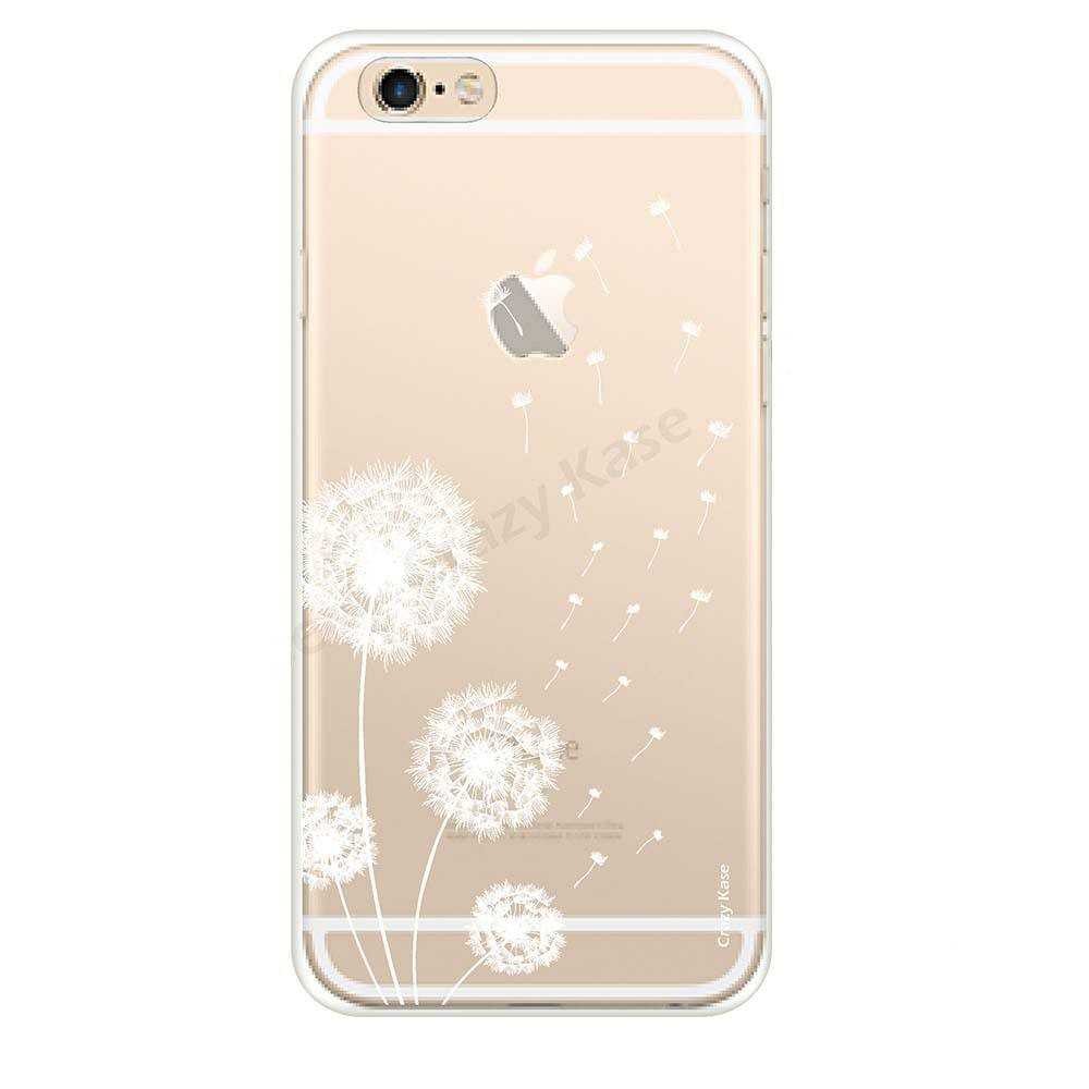 Coque iPhone 6 / 6s souple Fleurs de pissenlit - Crazy Kase