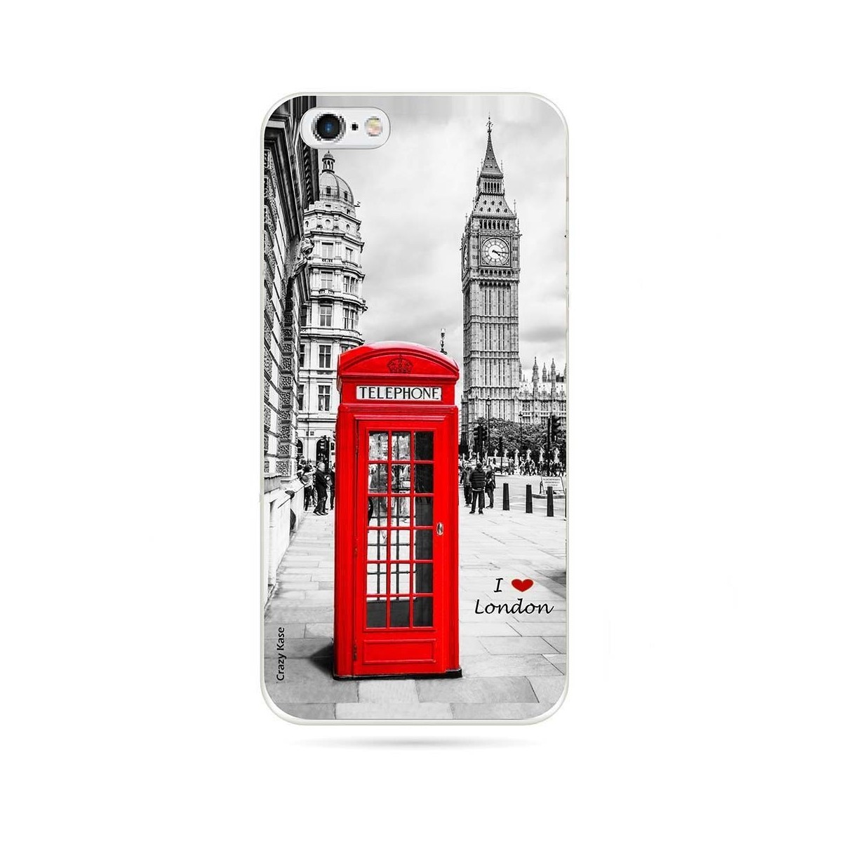 Coque iPhone 6 / 6s souple motif Londres - Crazy Kase