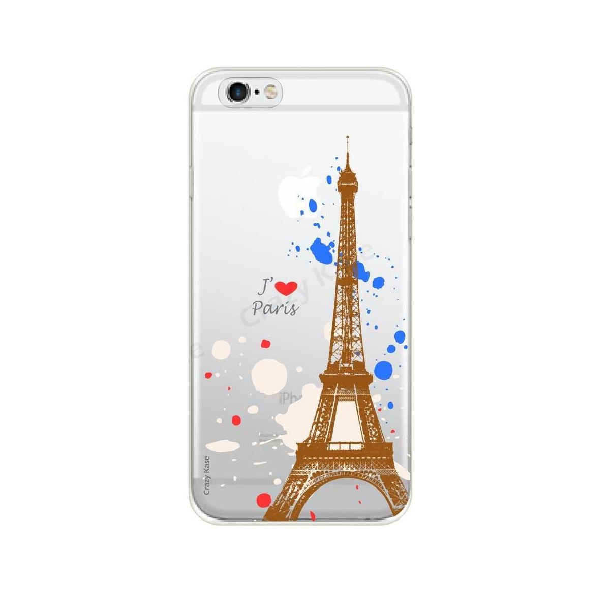 Coque iPhone 6 / 6s souple Paris - Crazy Kase
