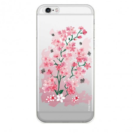 Coque iPhone 6 / 6s Transparente souple motif Fleurs de Cerisier - Crazy Kase