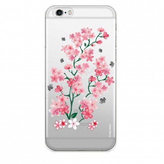 Coque iPhone 6 / 6s Transparente souple motif Fleurs de Sakura - Crazy Kase