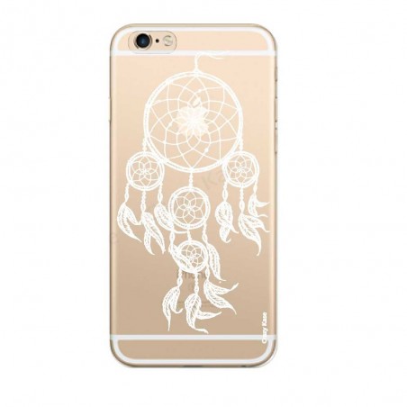 Coque iPhone 6 Plus / 6s Plus Transparente souple motif Attrape Rêves Blanc - Crazy Kase