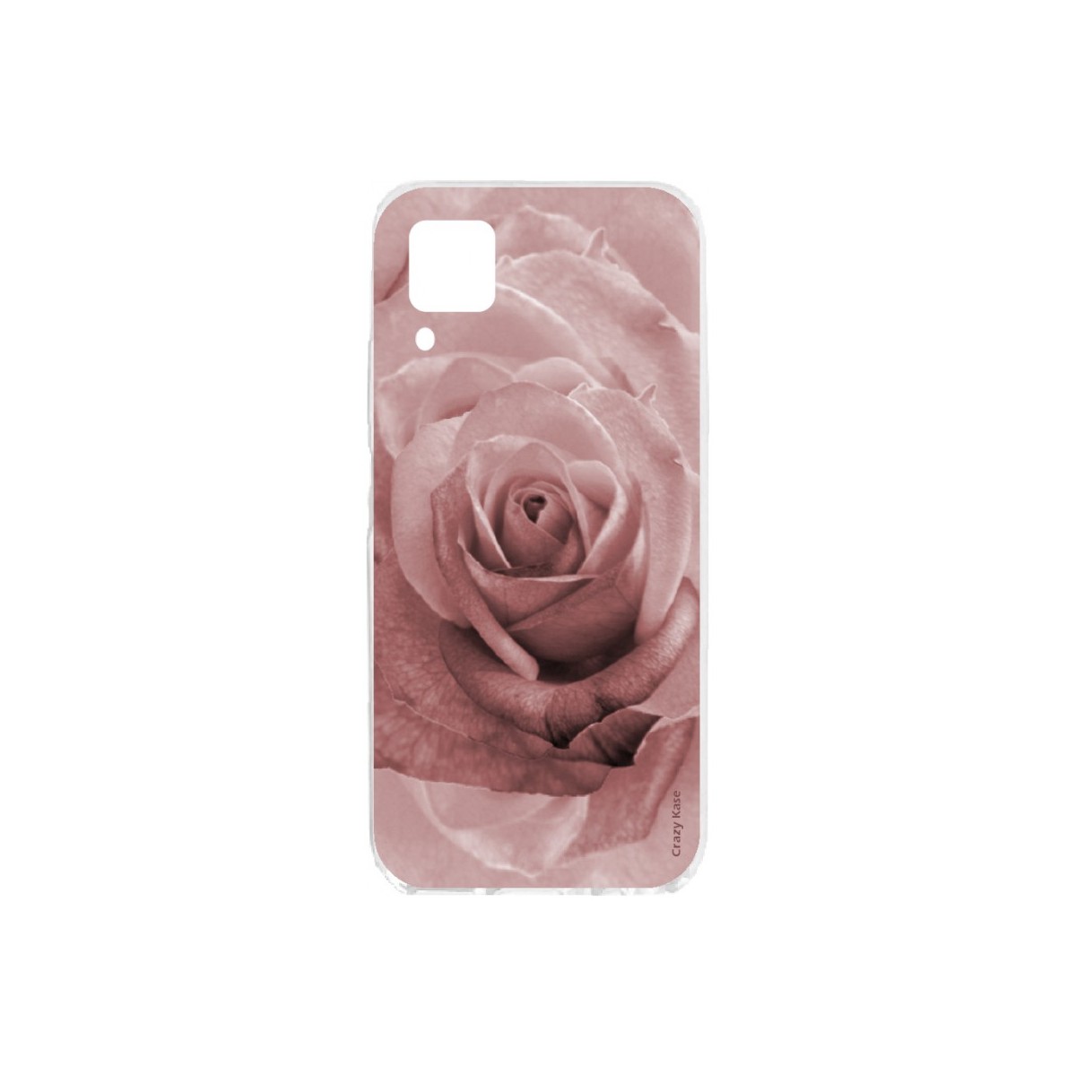 Coque pour Huawei P40 Lite souple Fleur Rose en rose pastel Crazy Kase