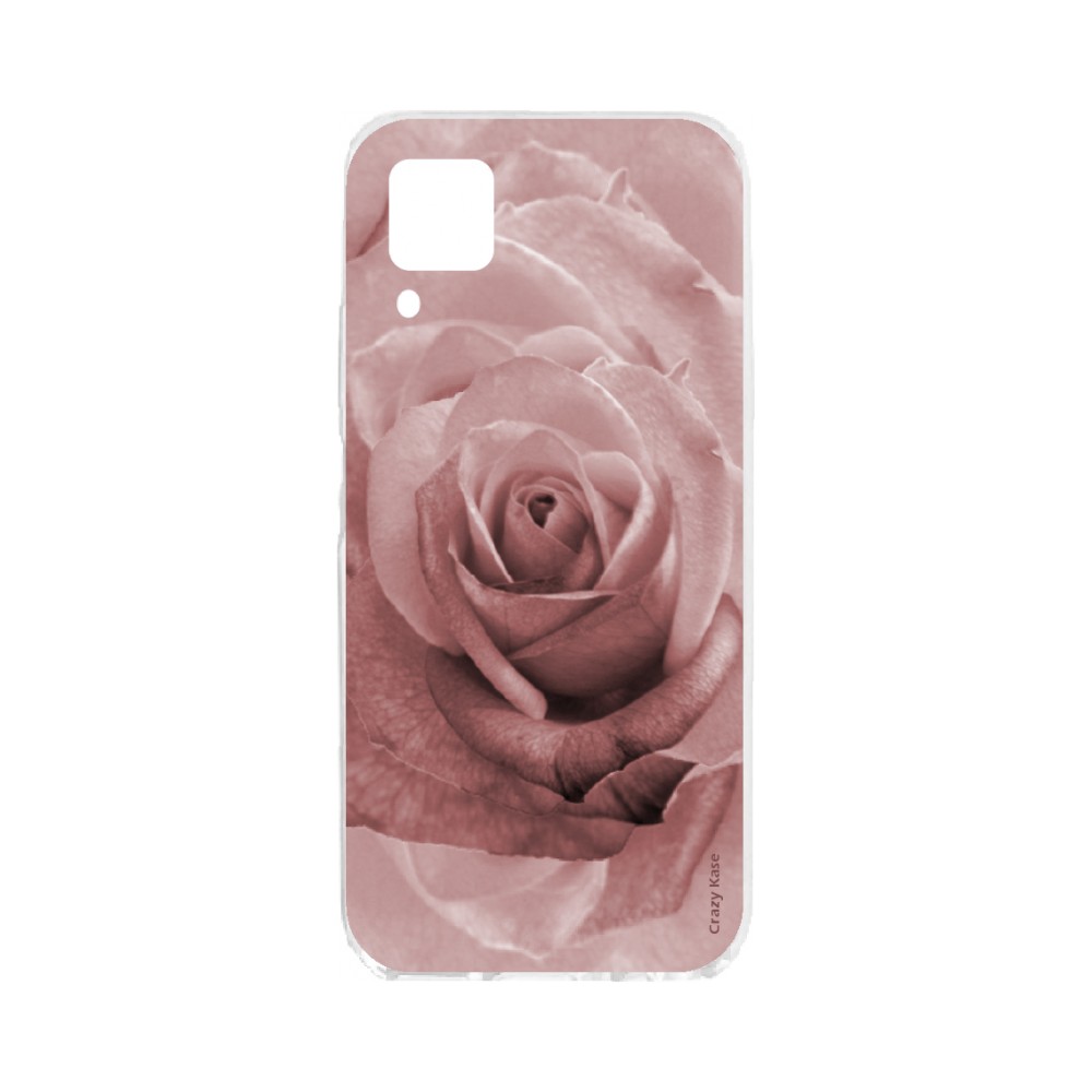 Coque pour Huawei P40 Lite souple Fleur Rose en rose pastel Crazy Kase