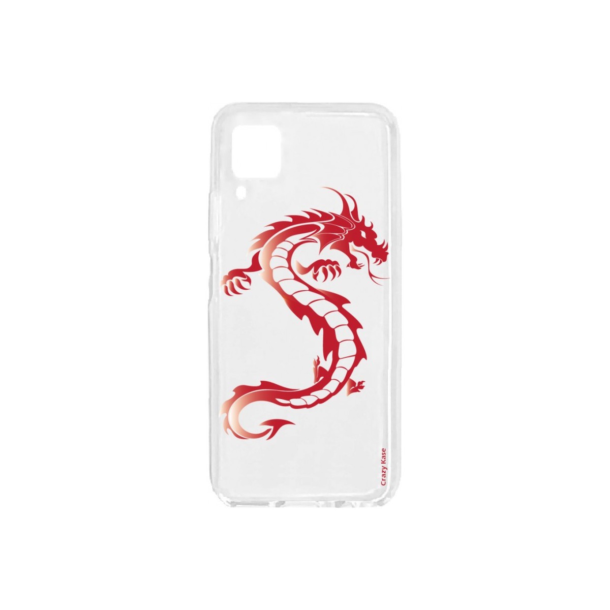 Coque pour Huawei P40 Lite souple Dragon rouge Crazy Kase