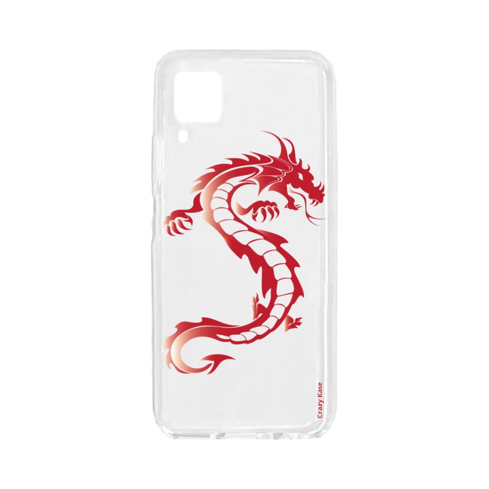 Coque pour Huawei P40 Lite souple Dragon rouge Crazy Kase