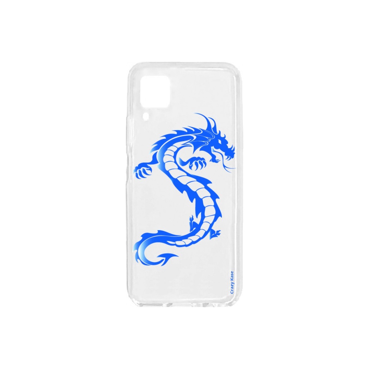 Coque pour Huawei P40 Lite souple Dragon bleu Crazy Kase