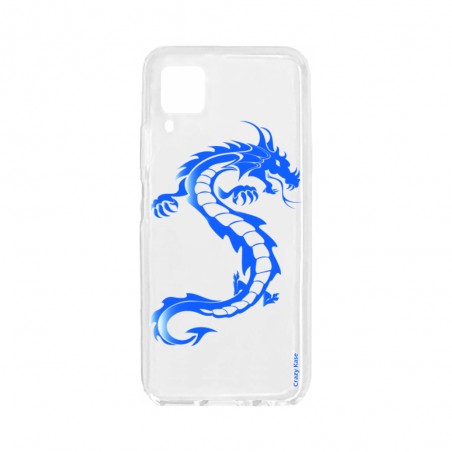 Coque pour Huawei P40 Lite souple Dragon bleu Crazy Kase