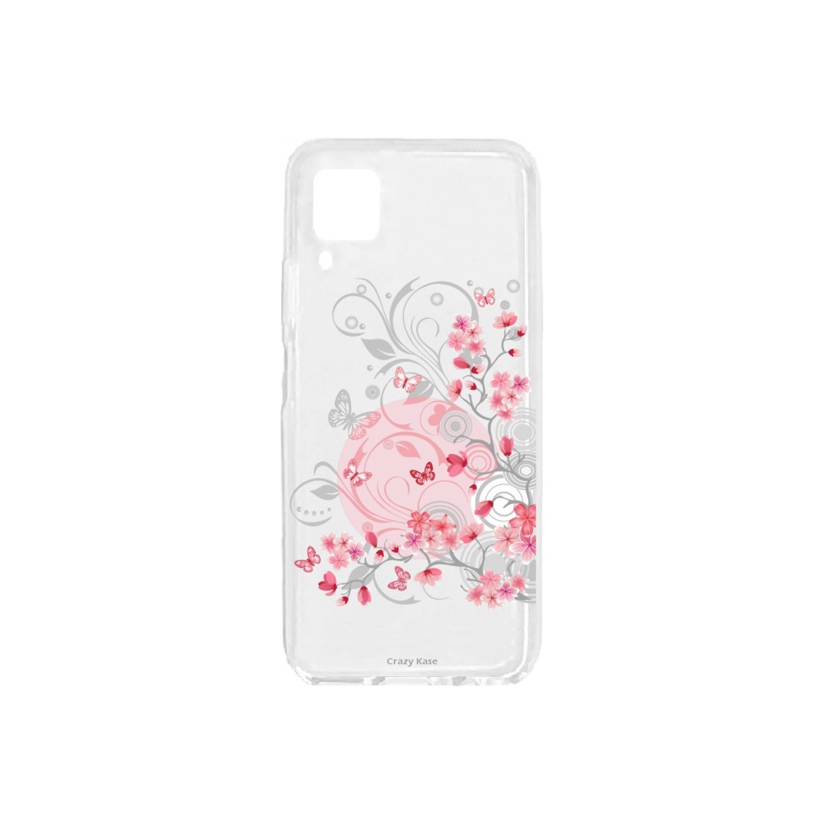 Coque pour Huawei P40 Lite souple Fleurs et papillons Crazy Kase