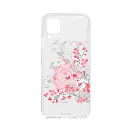Coque pour Huawei P40 Lite souple Fleurs et papillons Crazy Kase