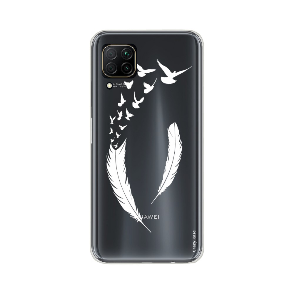 Coque pour Huawei P40 Lite souple Plume et envol d'oiseaux Crazy Kase