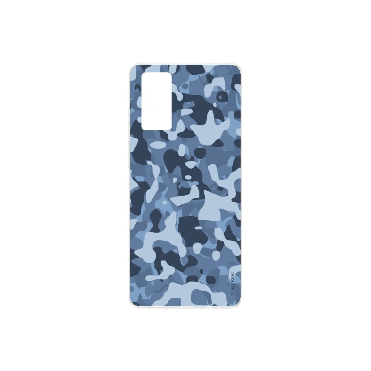 Coque Samsung Galaxy S20 souple Camouflage militaire bleu Crazy Kase