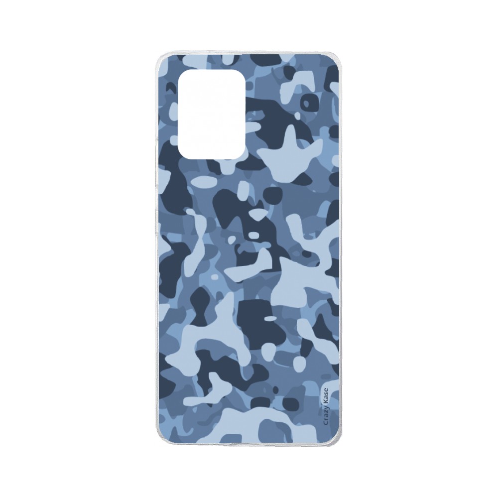 Coque Samsung Galaxy S10 Lite souple Camouflage militaire bleu Crazy Kase