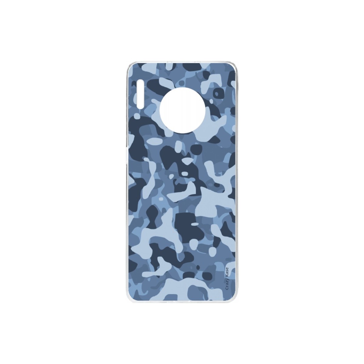 Coque Huawei Mate 30 Pro souple Camouflage militaire bleu Crazy Kase