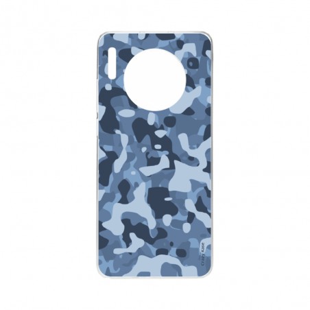 Coque Huawei Mate 30 souple Camouflage militaire bleu Crazy Kase