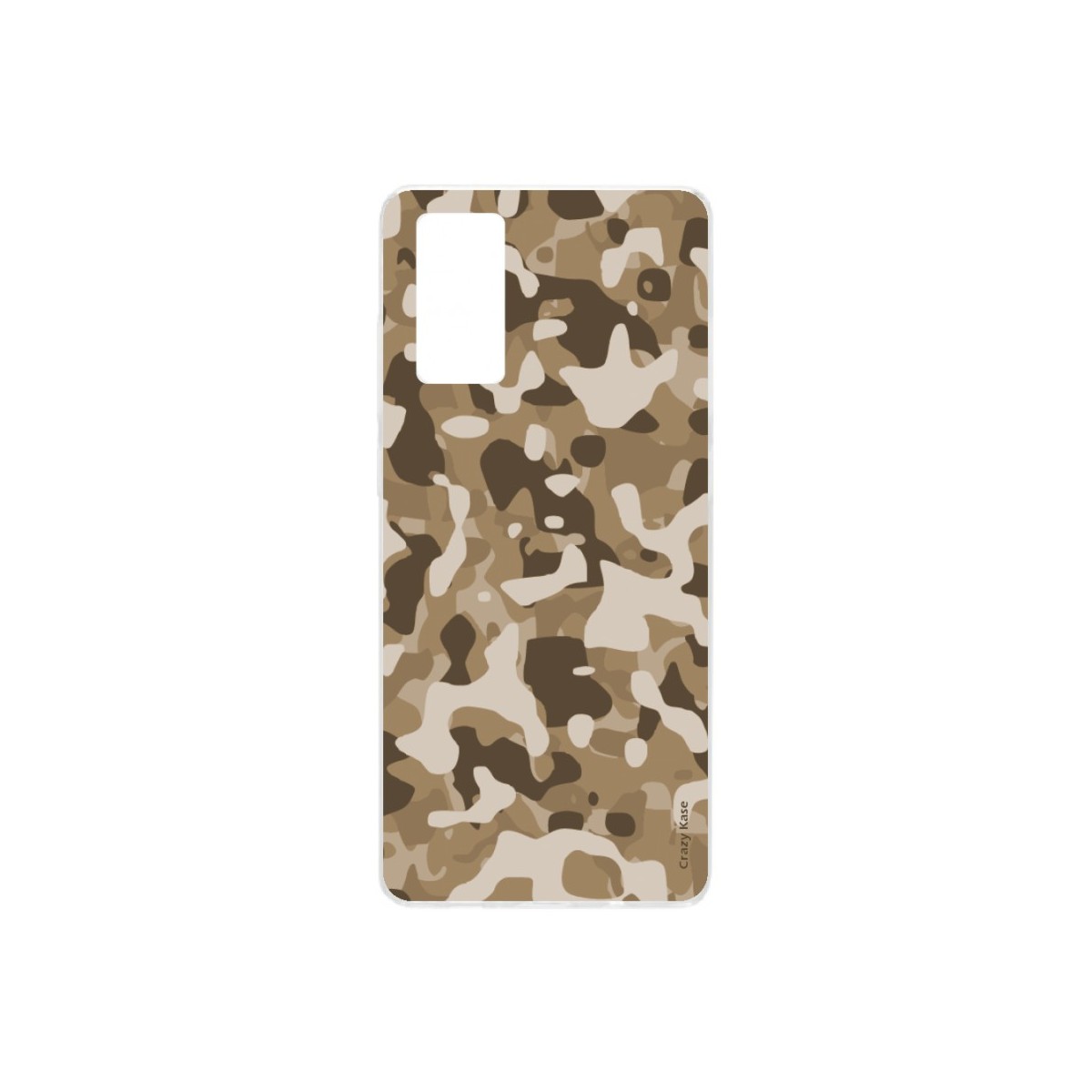 Coque Samsung Galaxy S20 souple Camouflage militaire désert Crazy Kase