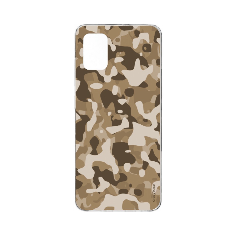 Coque Samsung Galaxy A71 souple Camouflage militaire désert Crazy Kase