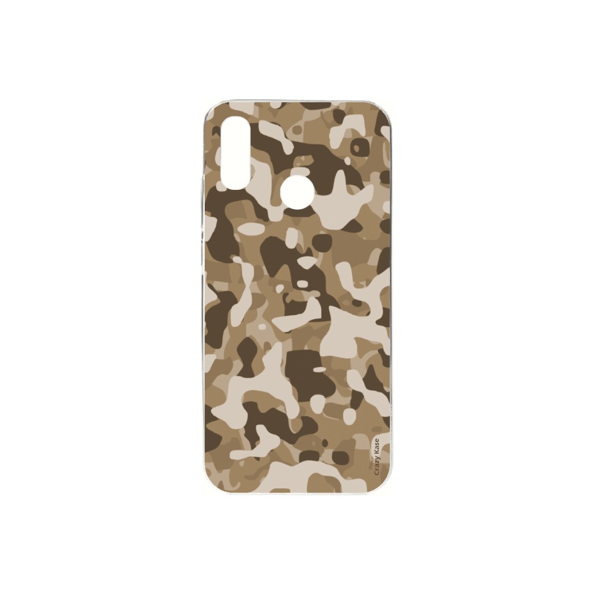 Coque Huawei P Smart 2019 souple Camouflage militaire désert Crazy Kase
