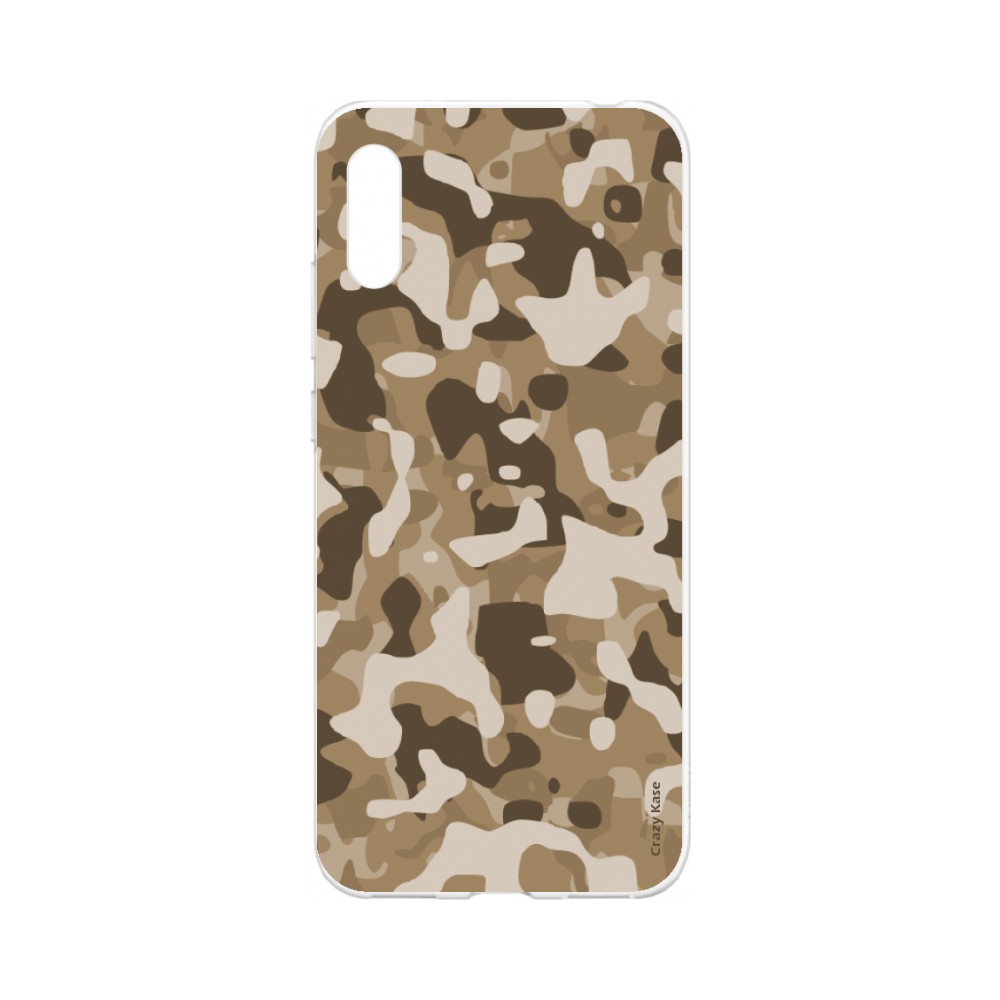Coque Huawei Y6 2019 souple Camouflage militaire désert Crazy Kase