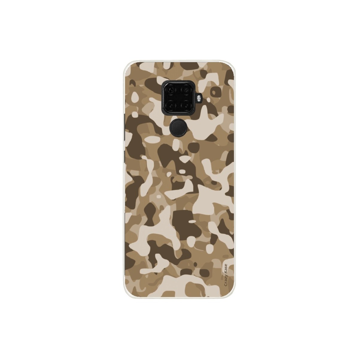Coque Huawei Mate 30 Lite souple Camouflage militaire désert Crazy Kase