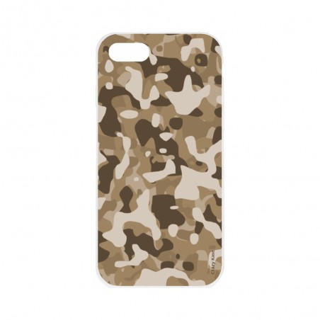 Coque iPhone 7 souple Camouflage militaire désert Crazy Kase