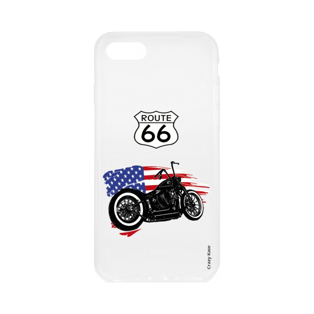 Coque pour iPhone 7 Plus souple Moto Harley Davidson - Crazy Kase