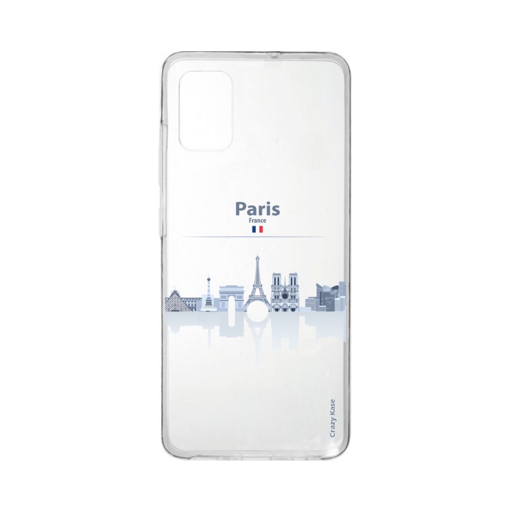 Coque pour Samsung Galaxy A41 souple Monuments de Paris Crazy Kase