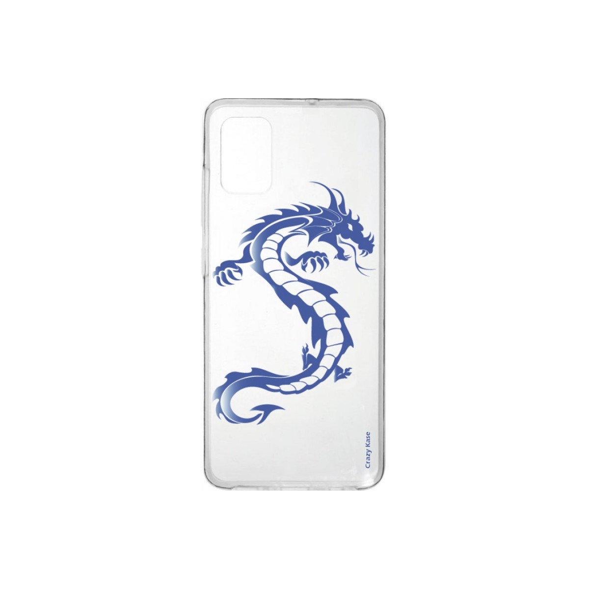 Coque pour Samsung Galaxy A41 souple Dragon bleu Crazy Kase