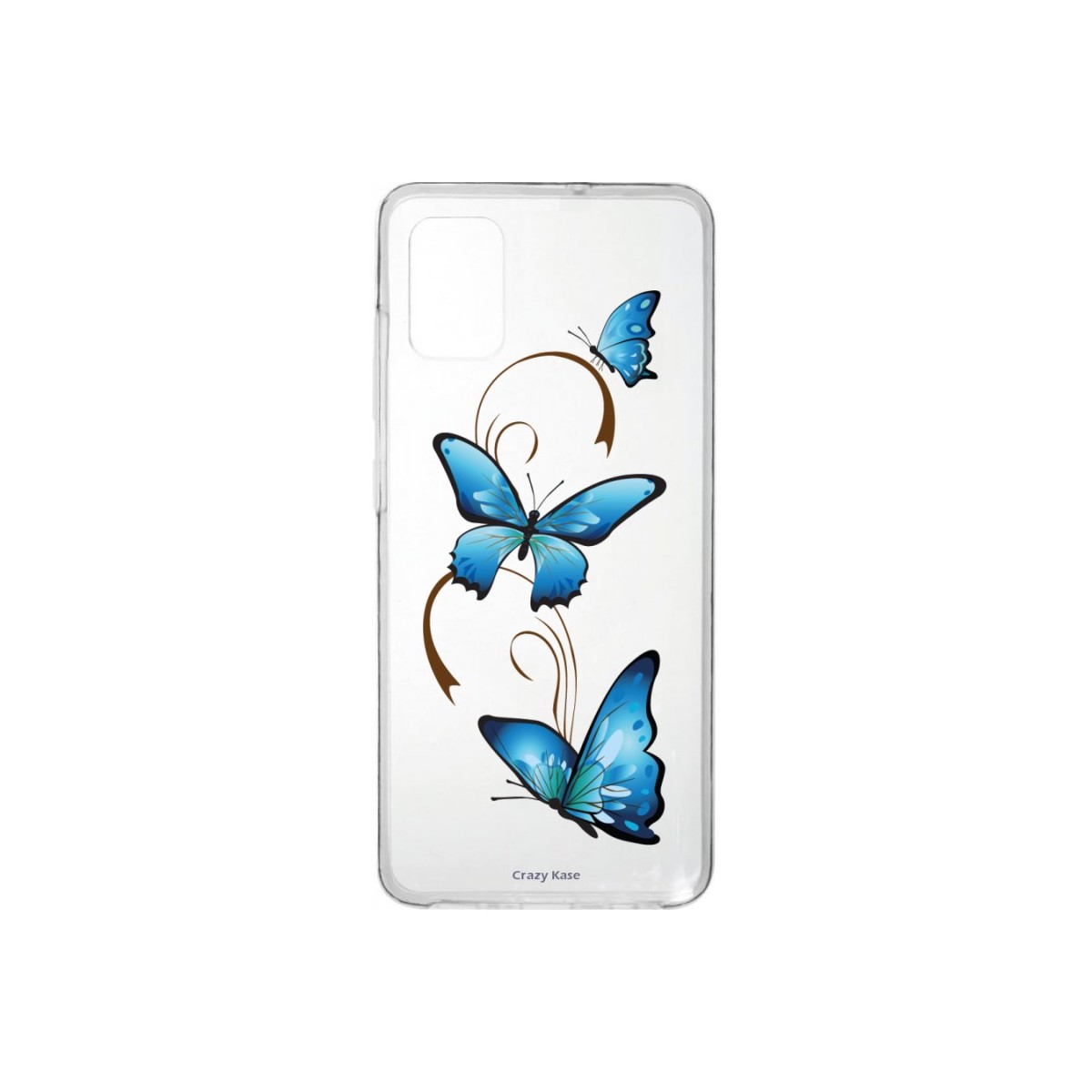 Coque Samsung Galaxy A41 souple Papillon sur arabesque Crazy Kase