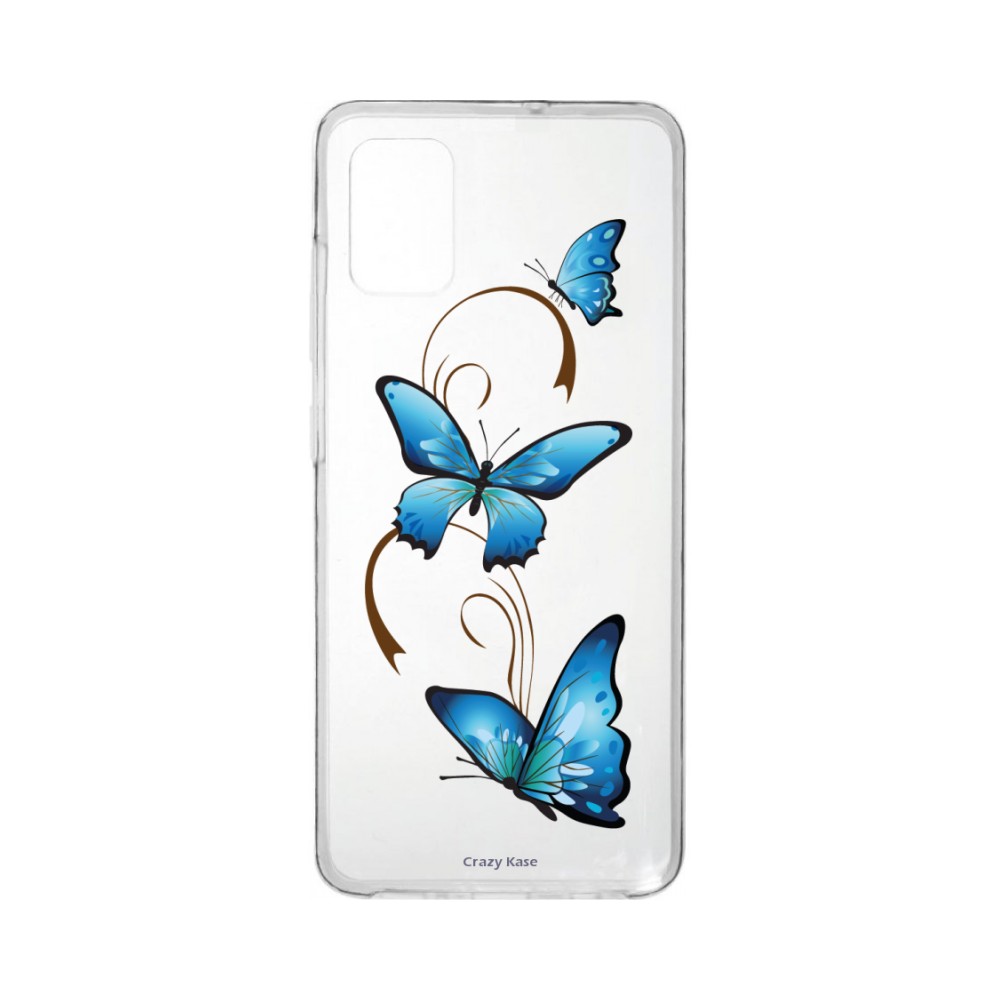 Coque Samsung Galaxy A41 souple Papillon sur arabesque Crazy Kase