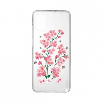 Coque Samsung Galaxy A41 souple Fleurs de Sakura Crazy Kase