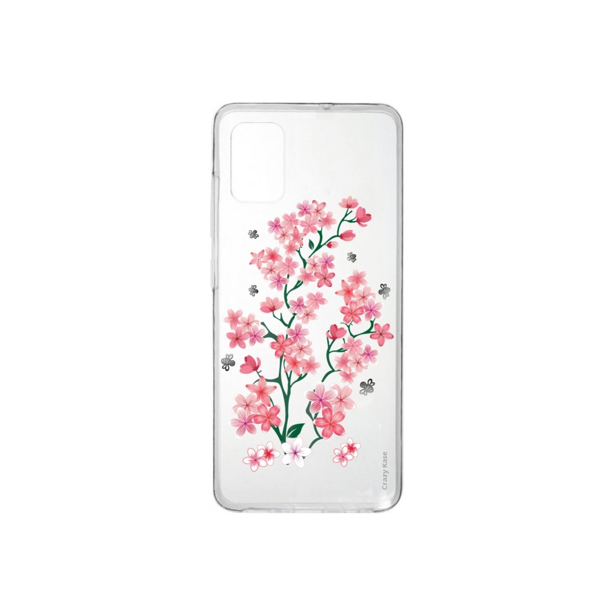 Coque Samsung Galaxy A41 souple Fleurs de Sakura Crazy Kase