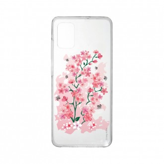 Coque Samsung Galaxy A41 souple Fleurs de Cerisier Crazy Kase