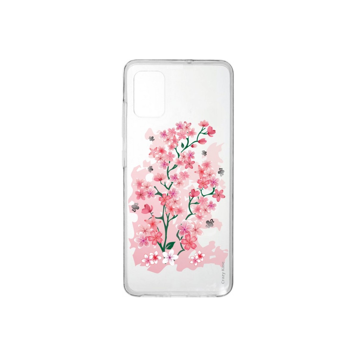 Coque Samsung Galaxy A41 souple Fleurs de Cerisier Crazy Kase