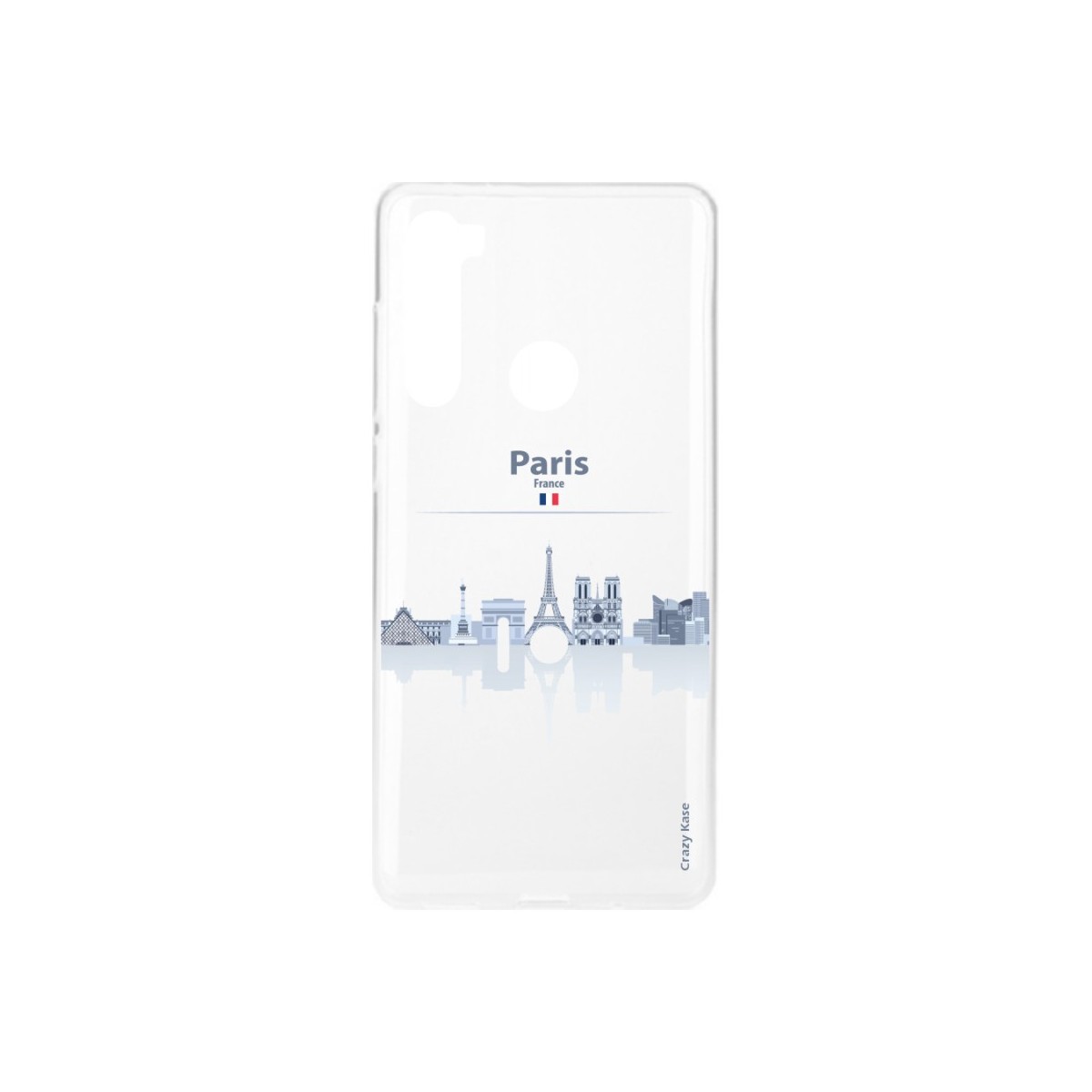 Coque Xiaomi Redmi Note 8 souple Monuments de Paris Crazy Kase
