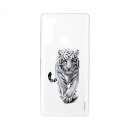 Coque Xiaomi Redmi Note 8 souple Tigre blanc Crazy Kase