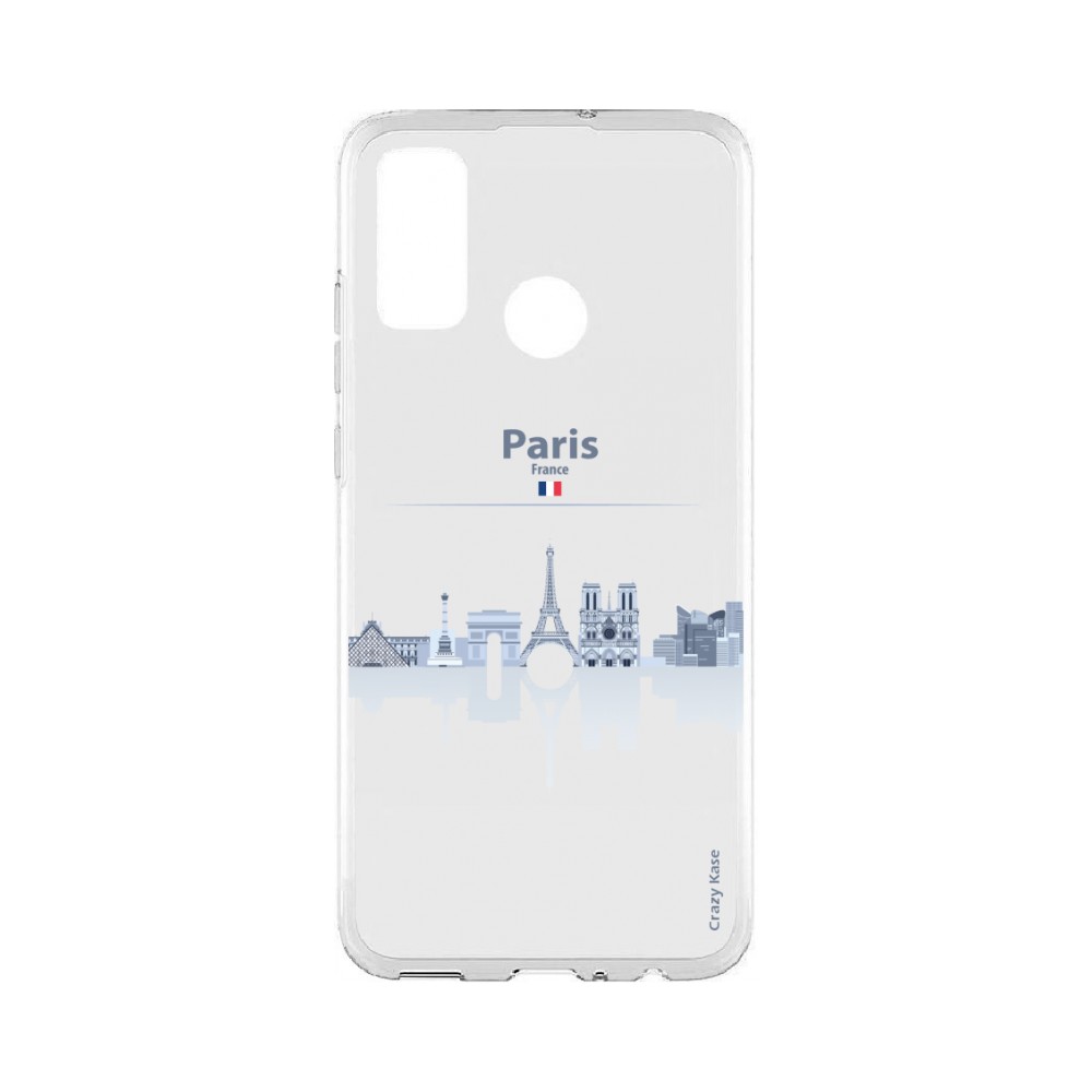 Coque Huawei P Smart 2020 souple Monuments de Paris Crazy Kase