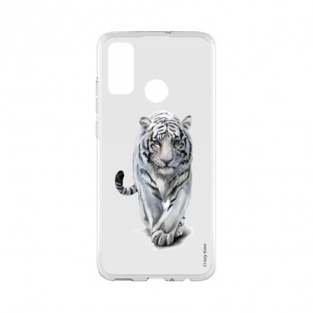 Coque Huawei P Smart 2020 souple Tigre blanc Crazy Kase