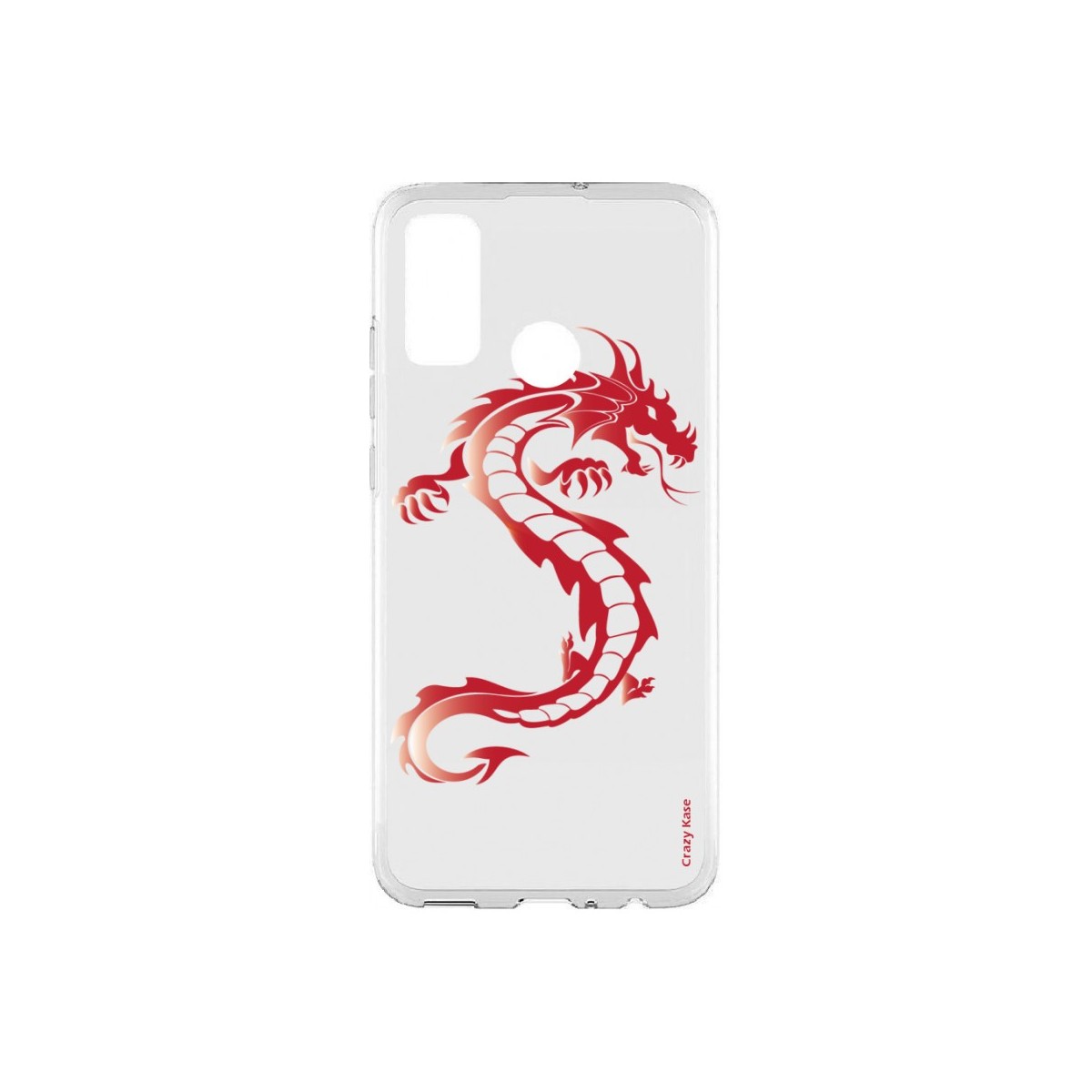 Coque Huawei P Smart 2020 souple Dragon rouge Crazy Kase