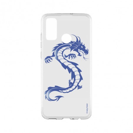 Coque Huawei P Smart 2020 souple Dragon bleu Crazy Kase