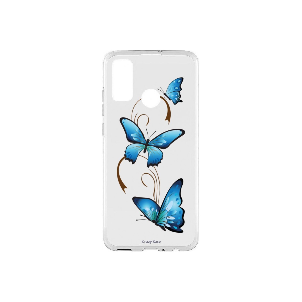 Coque Huawei P Smart 2020 souple Papillon sur arabesque Crazy Kase