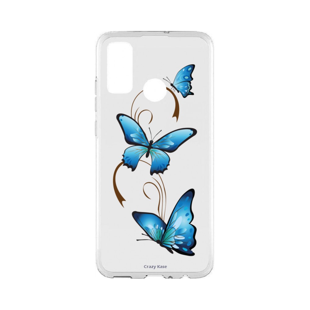 Coque Huawei P Smart 2020 souple Papillon sur arabesque Crazy Kase