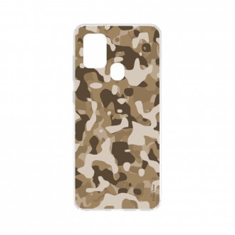 Coque Samsung Galaxy A21s souple Camouflage militaire désert Crazy Kase